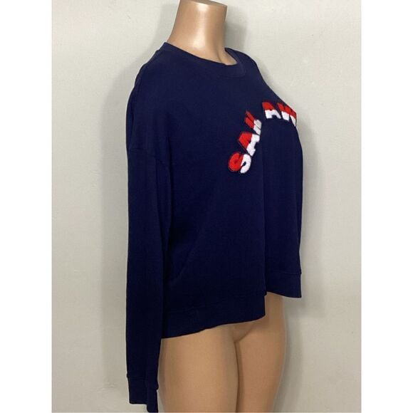New. JOIE Cropped sweatshirt with a textured "sail away" slogan. Retails $228 - Picture 5 of 12